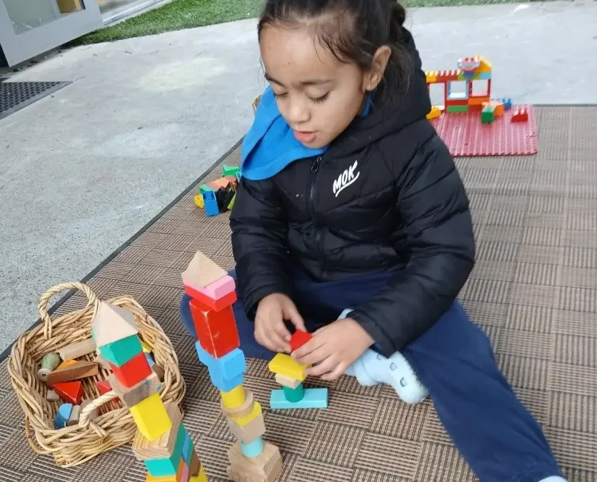Construction play at the Vines