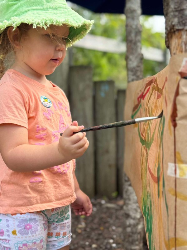 painting at west Auckland daycare