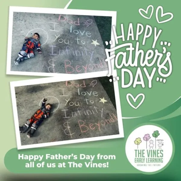 fathers day at NZ childcare centre